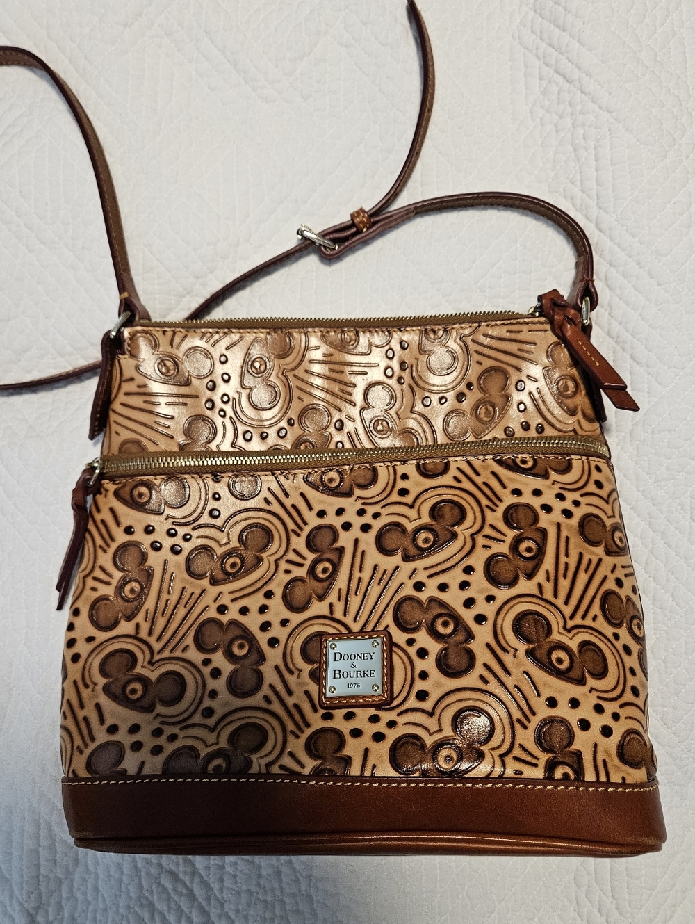 Dooney & Bourke Disney Embossed Mickey Mouse Ears Crossbody Bag - Picture 5 of 9